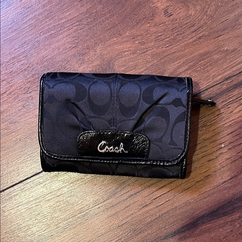 Coach Black Signature Wallet